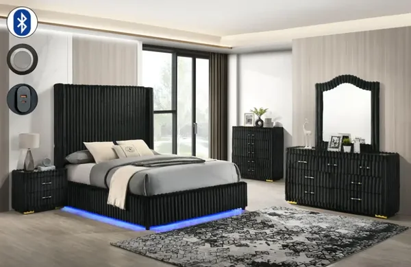 B3001 Melinda (Black) Bedroom set