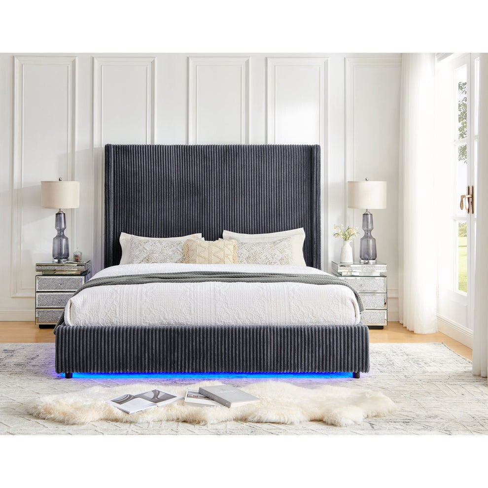 King Size 6th LED bed frame