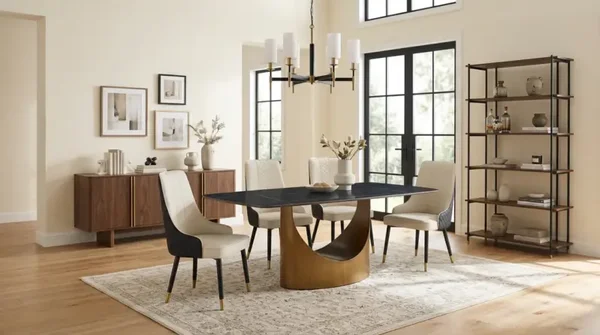 Luxury Dinning set (Black/Bronze)