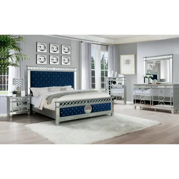 B1852 Bella (Blue Velvet) Bedroom Set