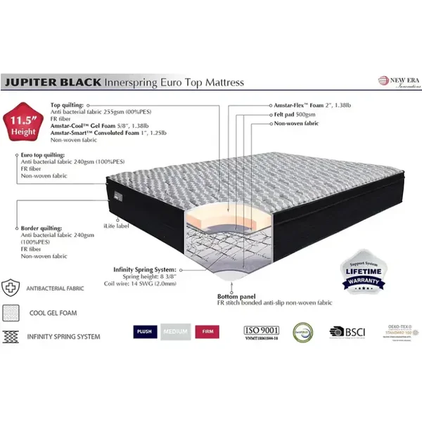 Jupiter 11.5" Gel Foam Bed