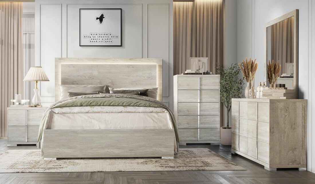 - 5pc Bedroom Set - Queen, King