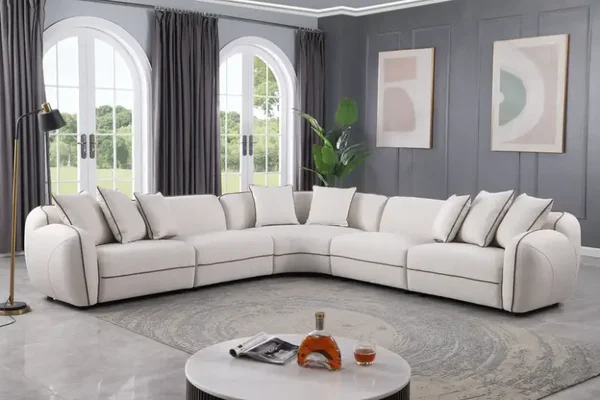 MI-3002 Beige Sectional