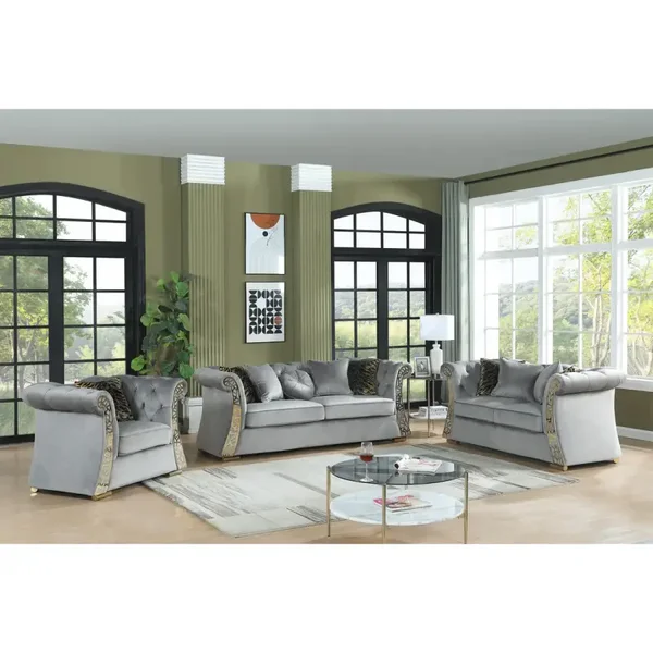 S1600 Curamo (Grey) Living Room Set