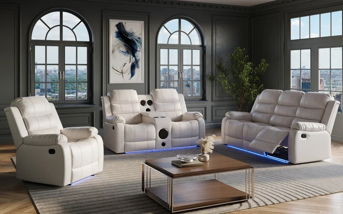 Marisol (White) Recliner set