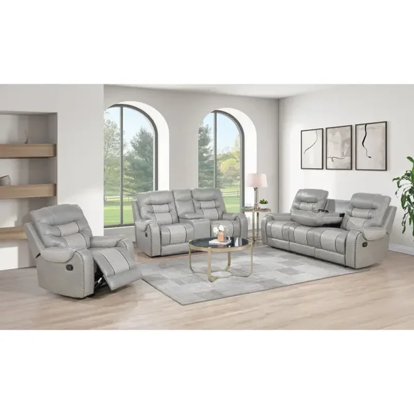 Phoenix II Grey Recliner set