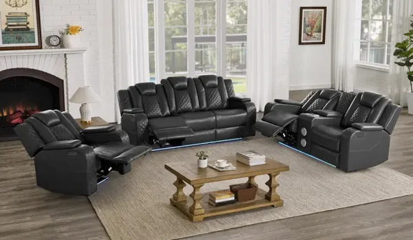 Eclipse (Black) Power Recliner Set