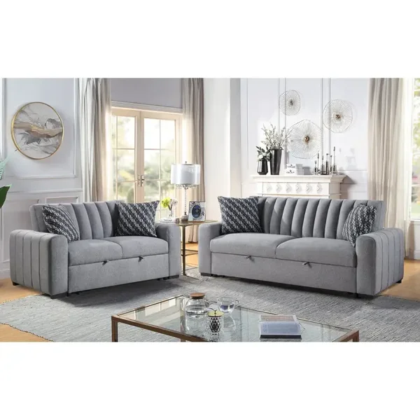 S351 Zaira (Grey) Living Room Set
