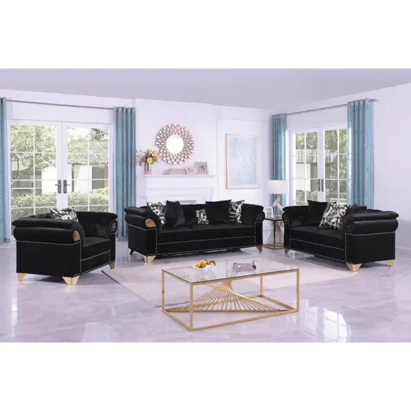 S3600 Emma (Black) Living Room Set