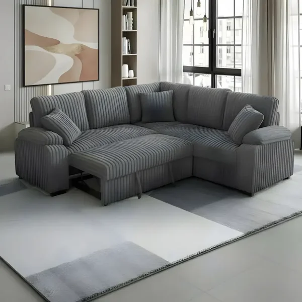 S3662 Neeha (Grey) Sofa Bed
