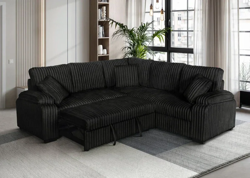 S3662 Neeha (Black) Sofa Bed