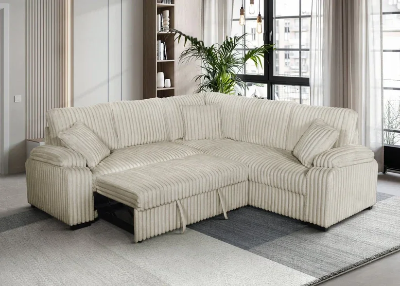 S3662 Neeha (Cream) Sofa Bed