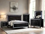 Blanca2 Black Bedroom Set  King