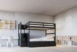 FULL/FULL Bunk Bed w/Twin Trundle + Staircase Storage