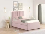 Beige and Black twin pullout bed