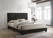 BLACK  Full, Queen bed frame
