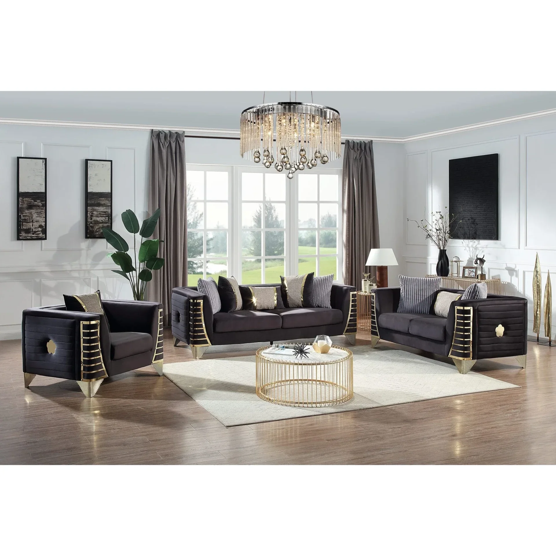 Donovan (Black) living roomset