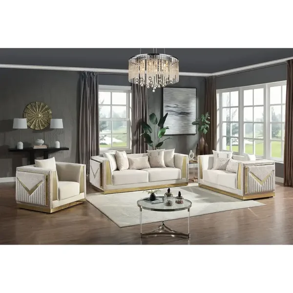 Monaco (Cream) living room set