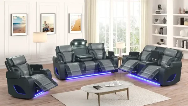 Robin (Black) Power Recliner Set