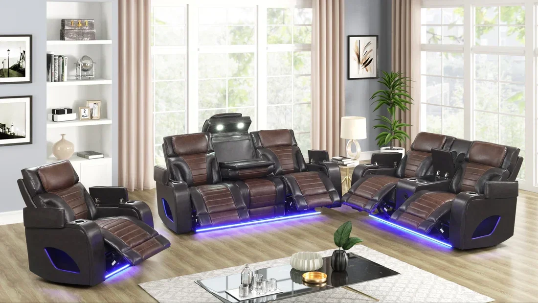 Robin (Brown) Power Recliner Set