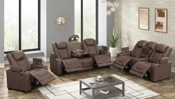 Rima (Brown) Power Recliner Set