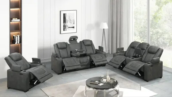 Rima (Dark Grey)  Power Reclining Set
