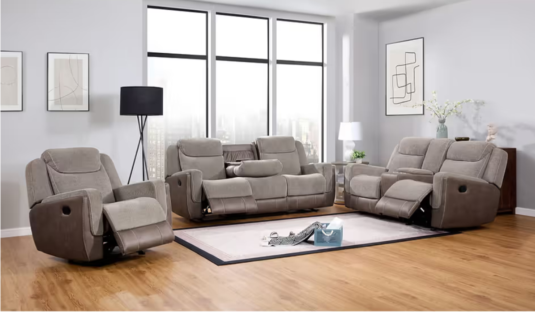 Nisa (Brown) Recliner Set