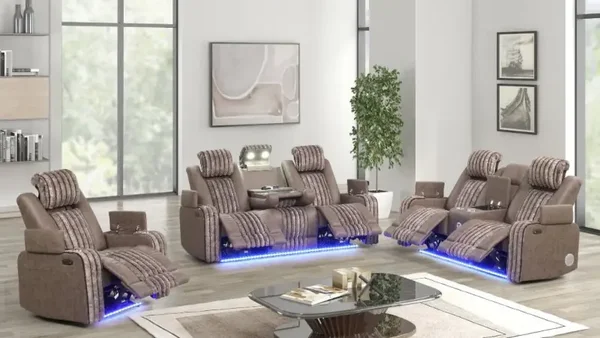 Lita (Brown) Power Recliner Set
