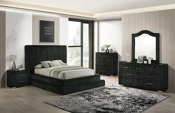 B9020 Micah w/Henley (Black) Bedroom Set