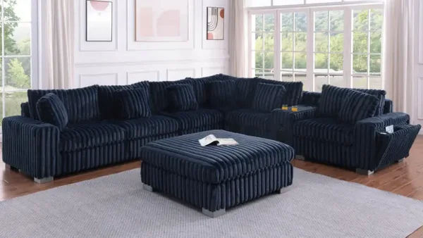 S329 Snuggle Station (Blue) Sectional