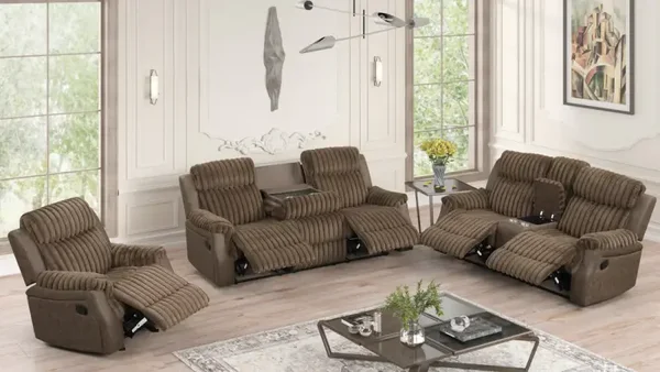 Willow Brown Recliner Set.