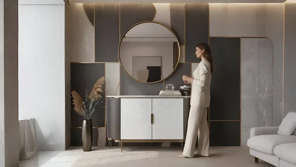 Solara Sideboard/ Console (Grey Silver)