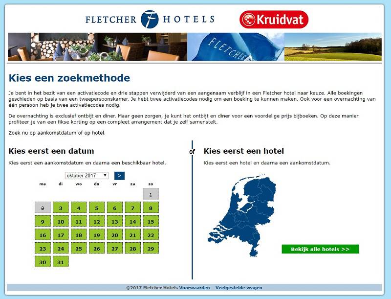 Kruidvat hotelactie Fletcher zo boek je een overnachting