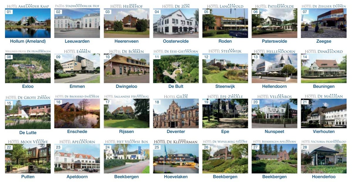 Kruidvat Fletcher hotelactie overzicht deelnemende hotels