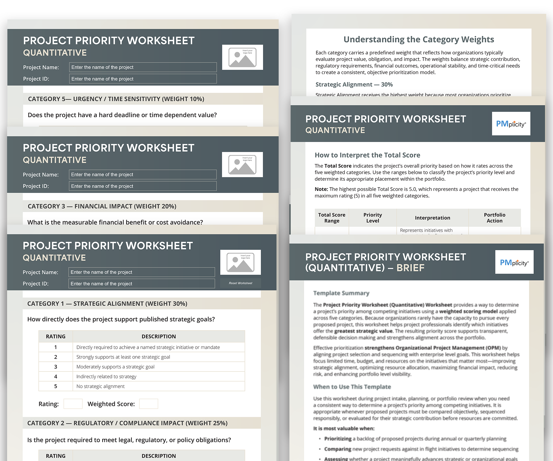 Project Priority Worksheet (Quantitative)