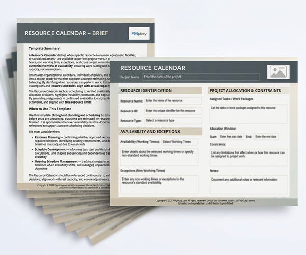 Resource Calendar