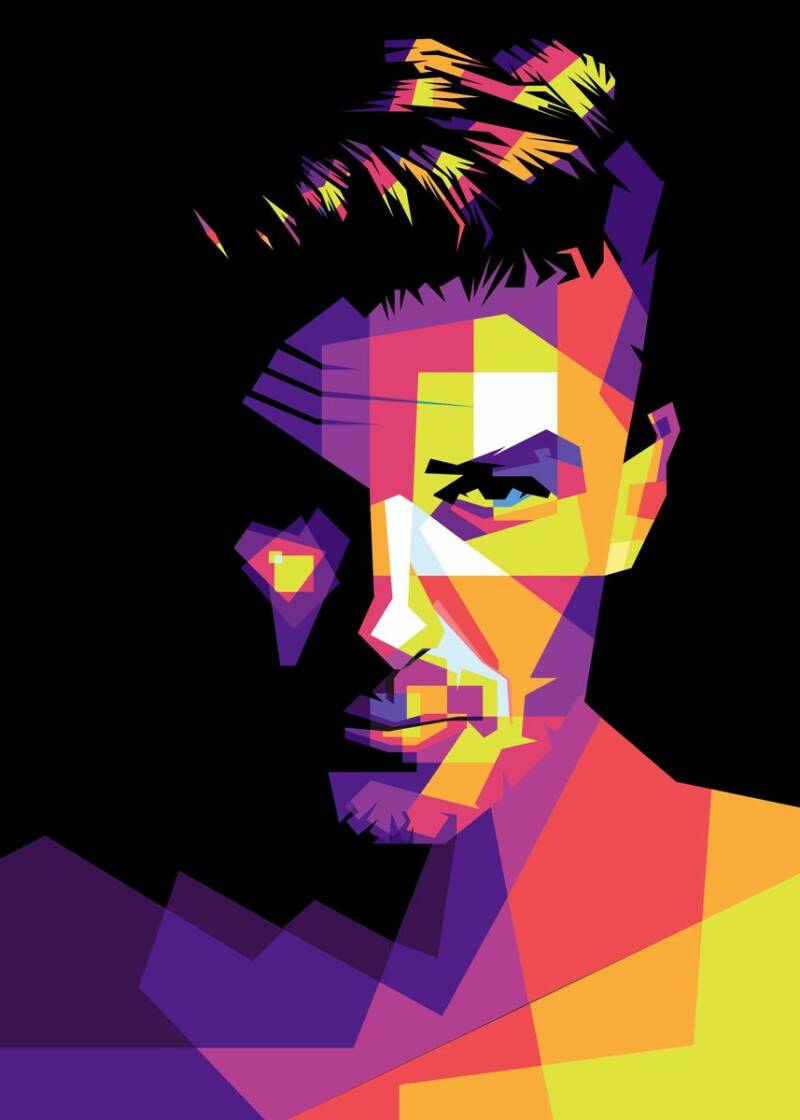 DAVID BECKHAM - METAL ART PRINT