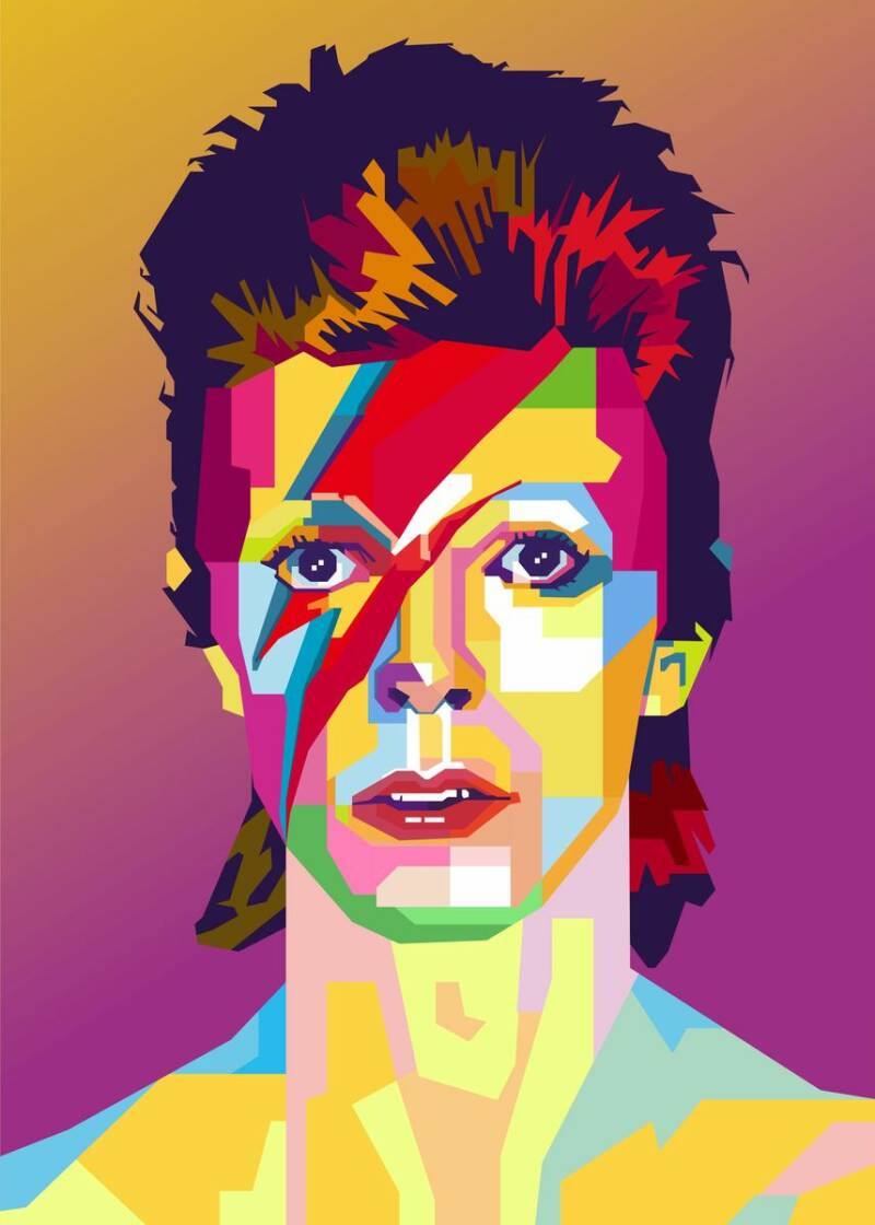 DAVID BOWIE - METAL ART PRINT