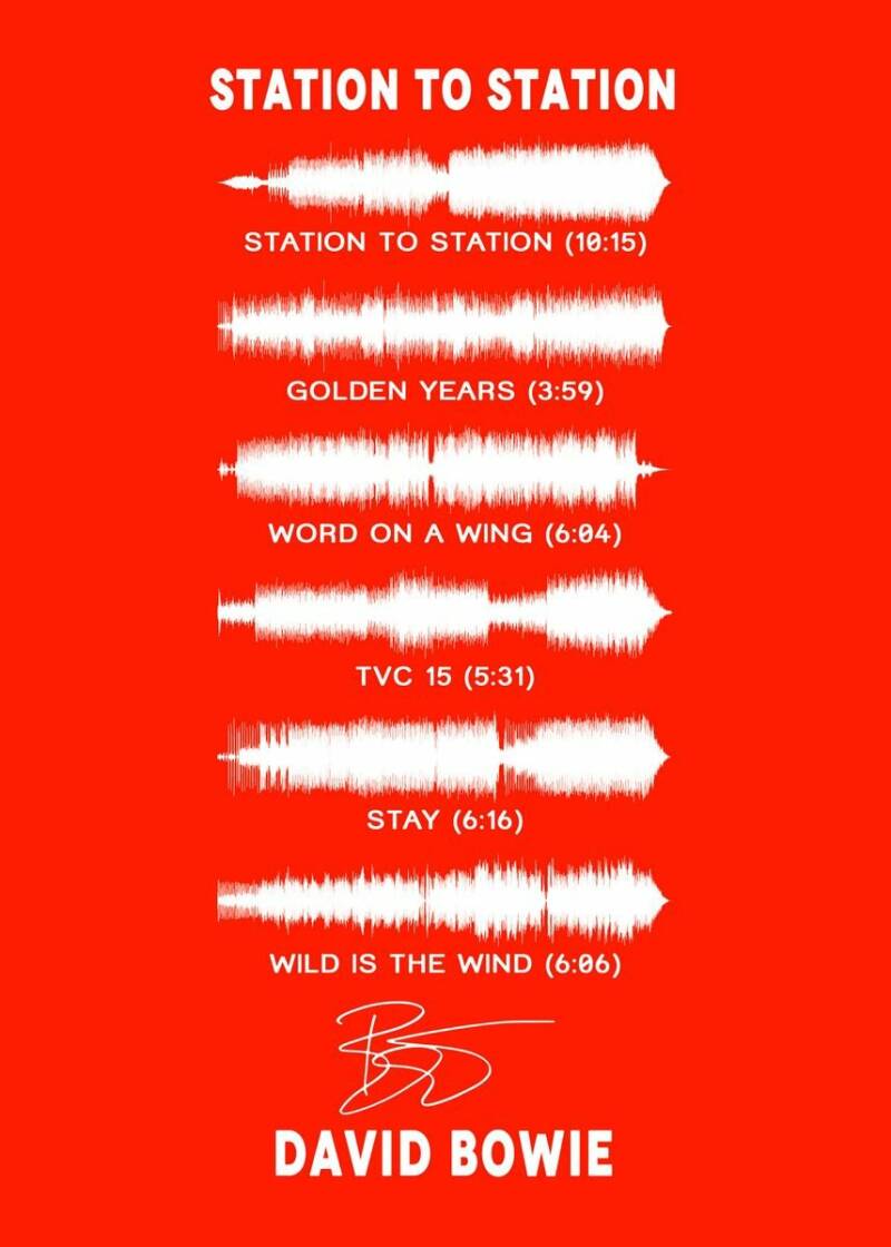 DAVID BOWIE - METAL ART PRINT