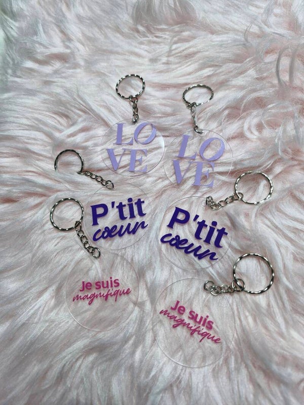 Porte clé amour