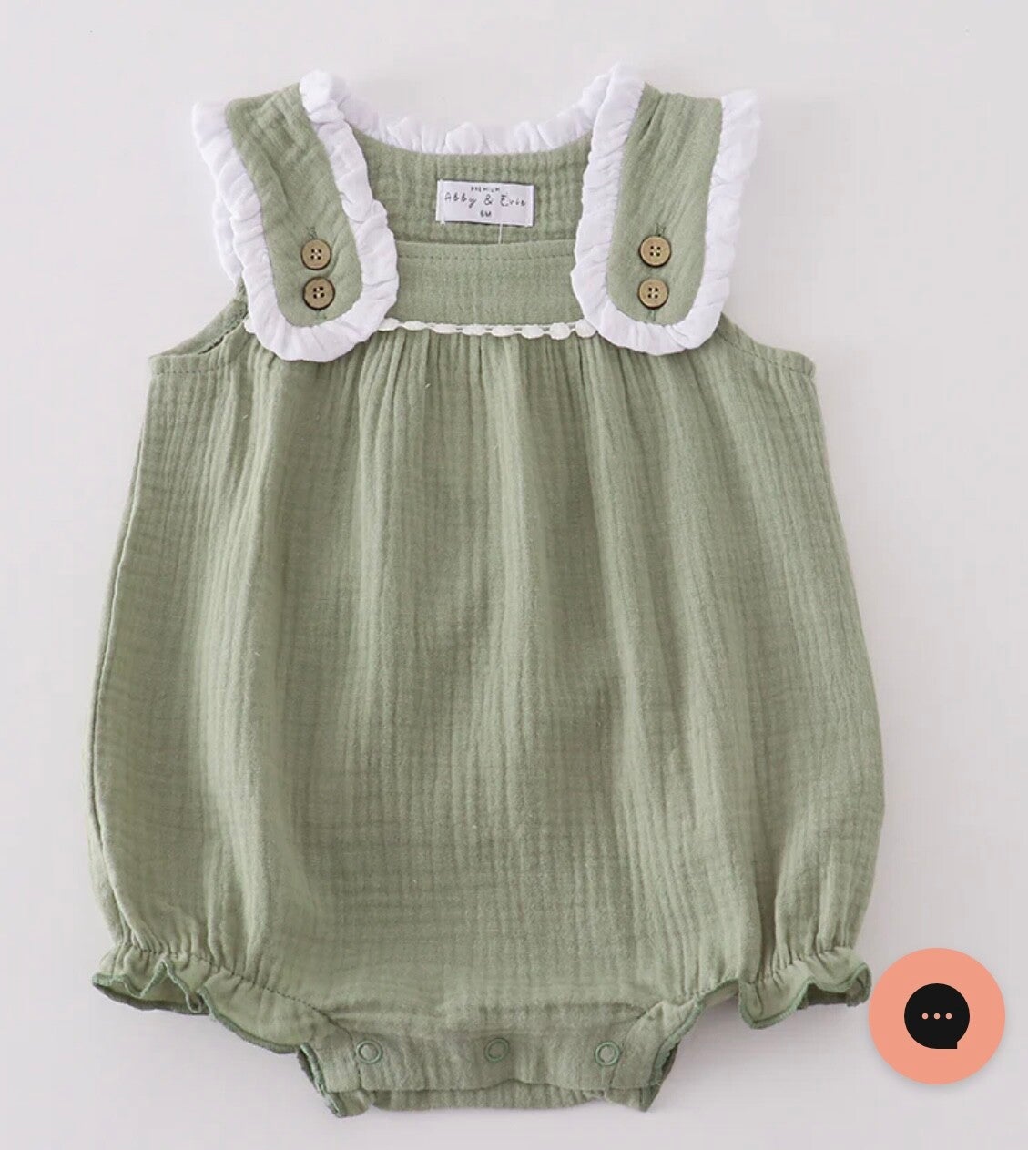 Girls Sage Green Bubble 12M