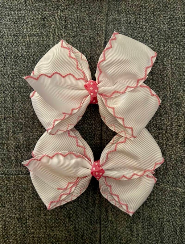 2PC Pink Bow Set