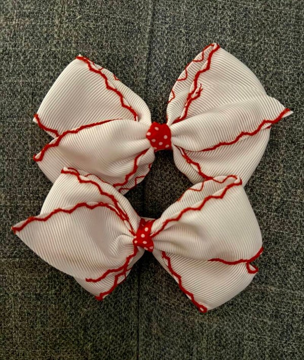 2PC Red Bow Set