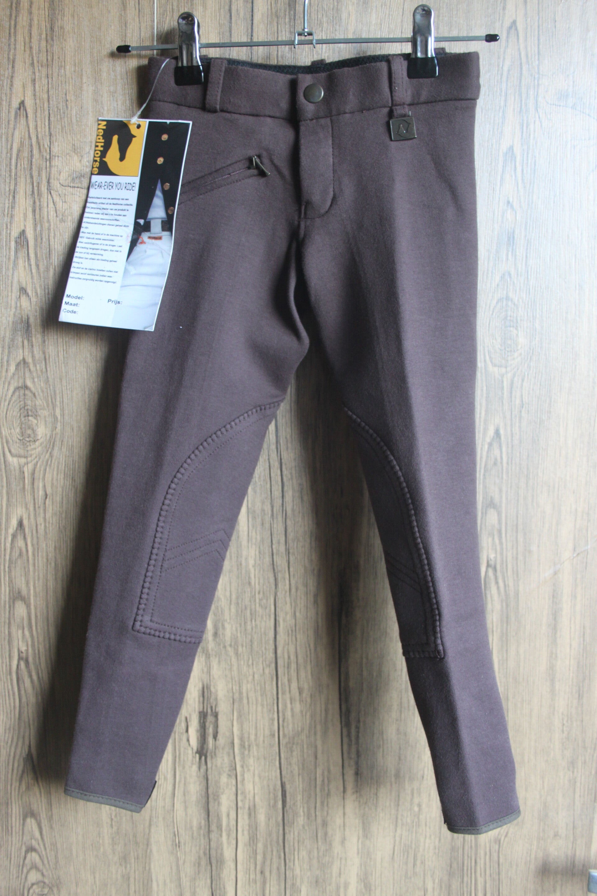 Nedhorse Kinder Paardrijbroek Bruin – Maat 116