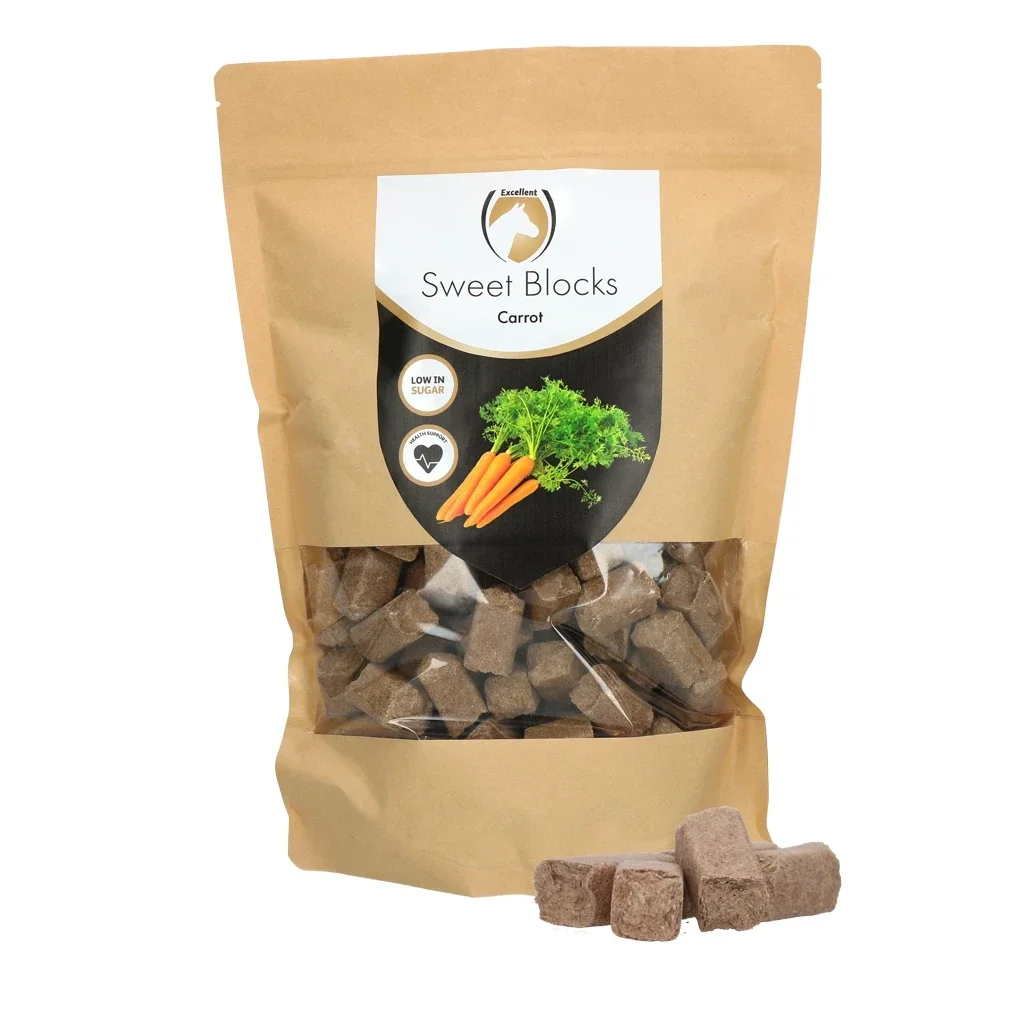 Excellent Horse Sweet Blocks Carrot – 1 kg (Gezonde Beloning)