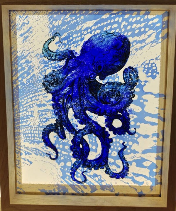 Zeefdruk octopus