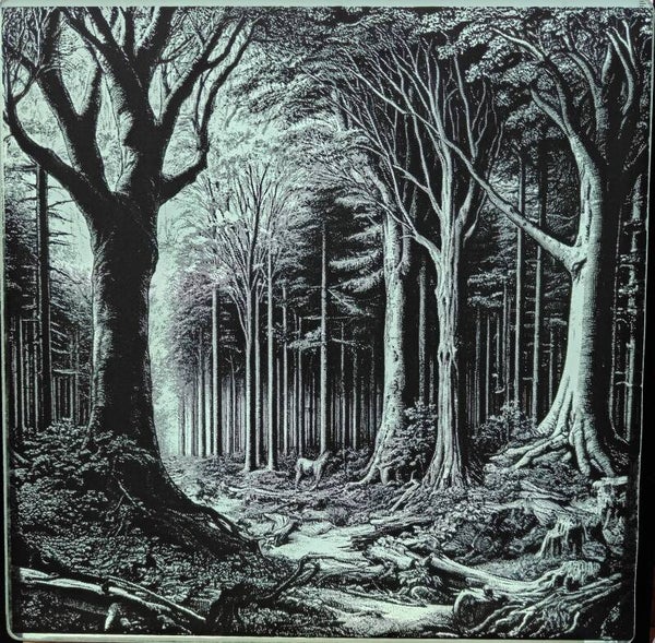 Zeefdruk bos groen