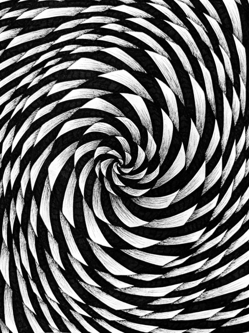 Not straight pentekening 