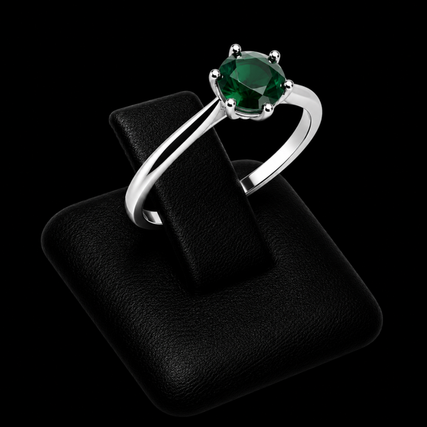 Bague Argent 925 'Rond Sublime' - Malachite