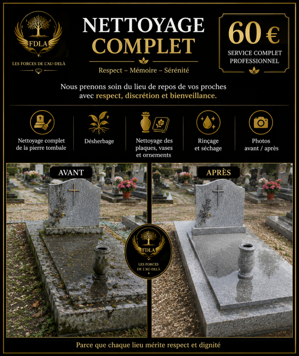 Nettoyage complet Tombe du Défunt
